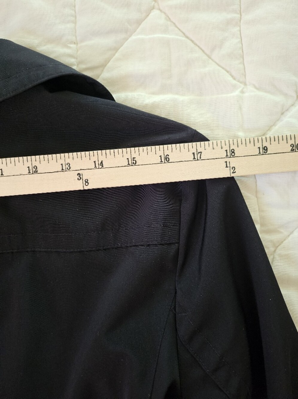 London Fog - FOG - Black Trench Coat- Size M - Picture 5 of 8